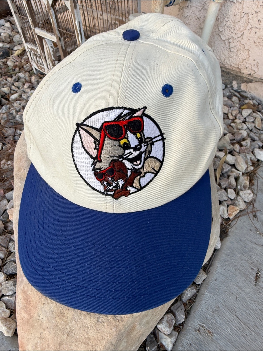 Vintage 1994 Tom & Jerry Sizzler Snapback Hat Cap - Picture 1 of 6
